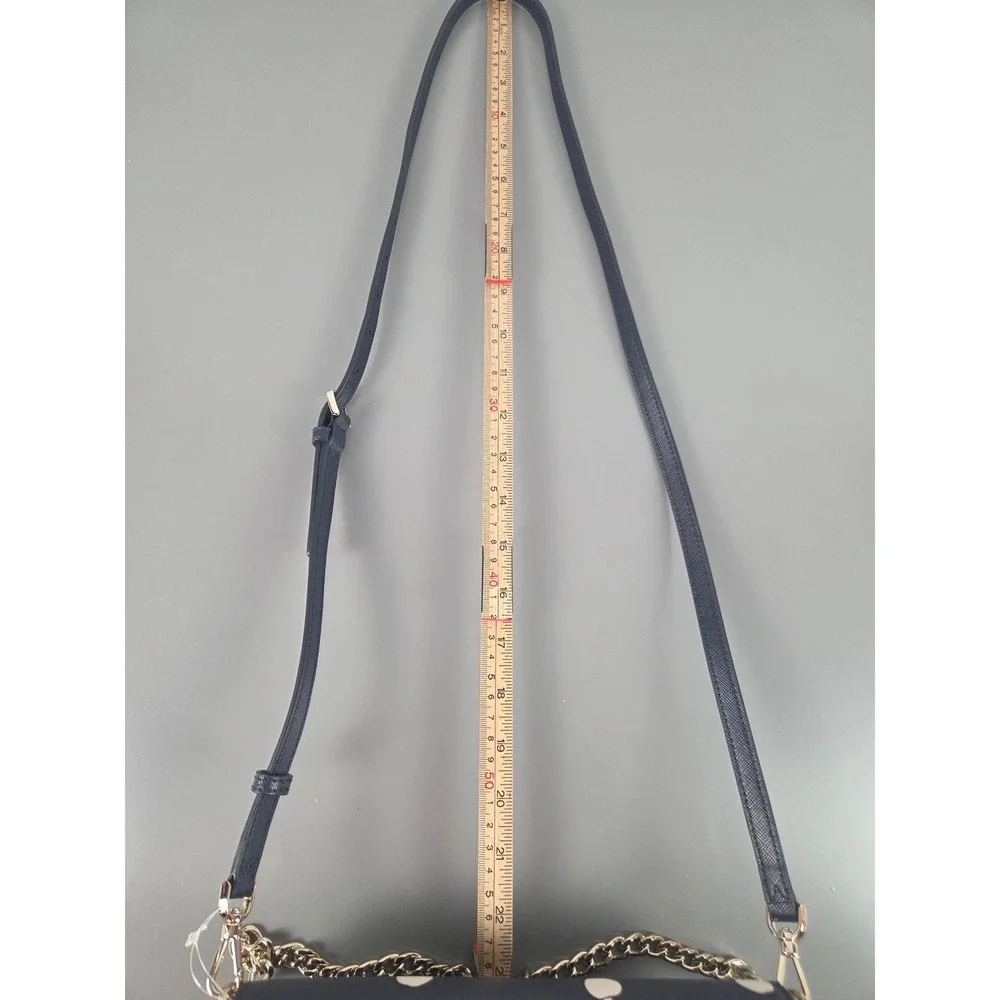 Kate Spade Carson Convertible Crossbody Orchard Toss Navy Apple Print WKR00523